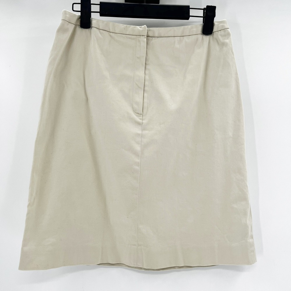 Jones New York Womens Beige Cotton Blend A-Line Skirt Size 8 - Picture 3 of 4